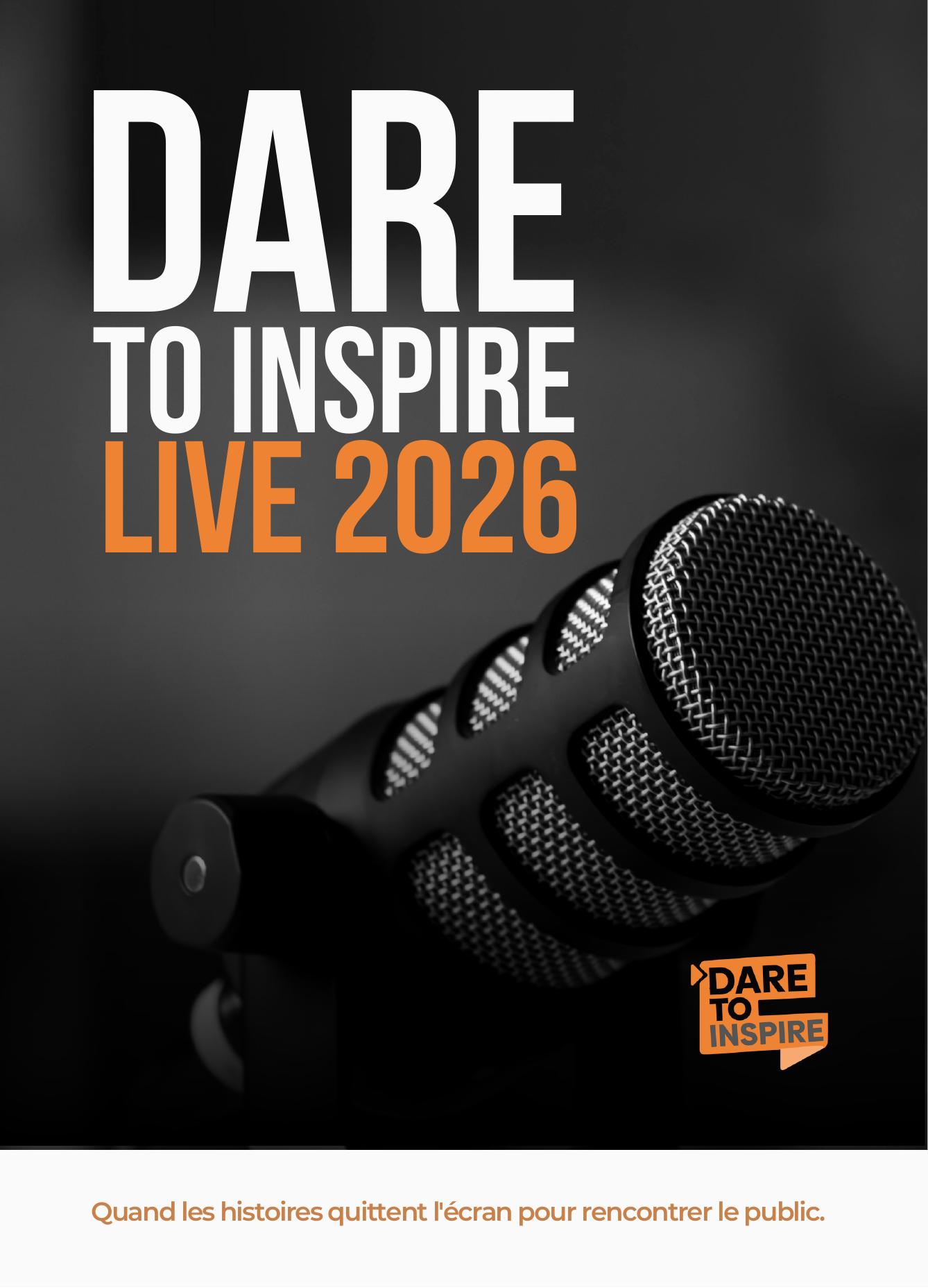 Affiche officielle Dare To Inspire Live 2026